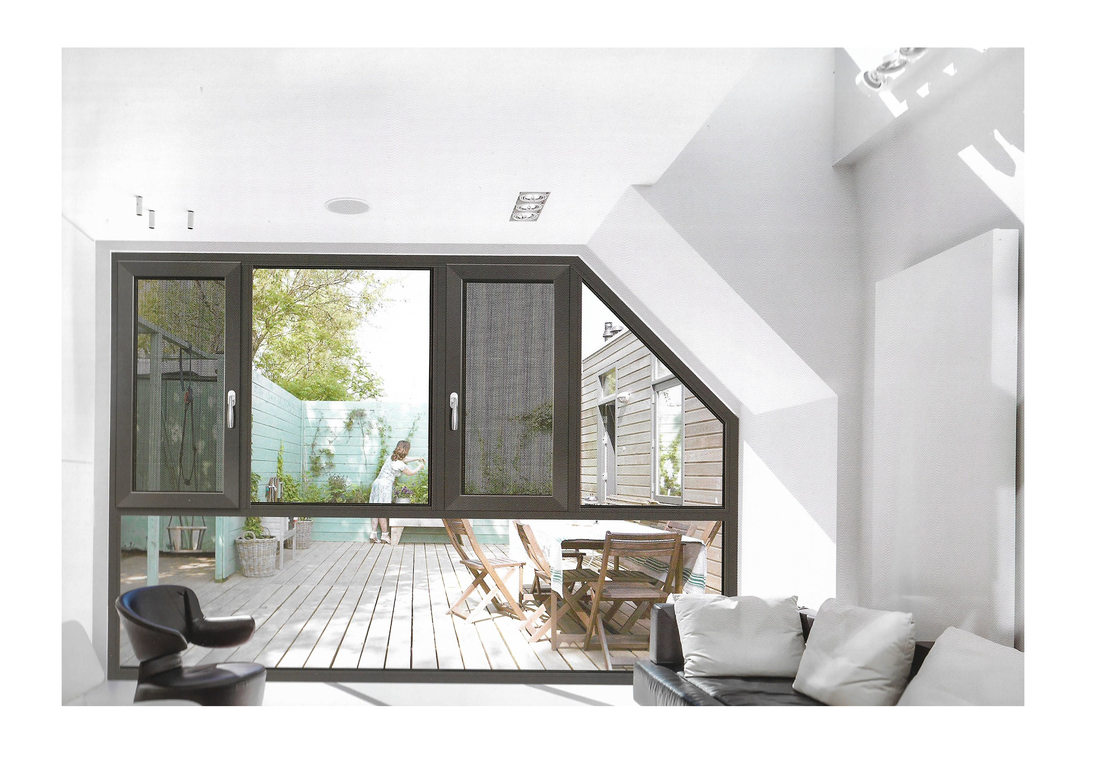 95窗纱一体平开窗